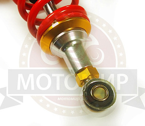 Амортизатор задний (L-340mm, D1-12mm, H1-20mm, D2-10mm, H2-20mm) Альфа,Дельта, Zodiak прем, с бачком