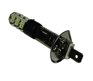 Лампа светодиодная (LED) 12V  H1 (P14.5s) 25SMD чип 3528  2Вт белая.