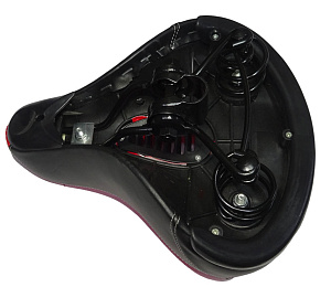 Сиденье вело простое на пружинах 265х235мм, двухцветное (EPSD-63)