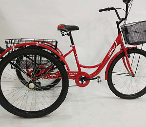Велосипед 26" 3-х колесный DELTA TRIKE (7 скоростей, корзинка спереди и сзади) (см. ЗИП)