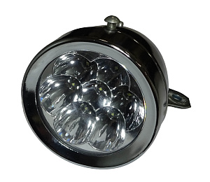 Фара  Вело передняя, 7 диодов  (под батарейки ААх3)