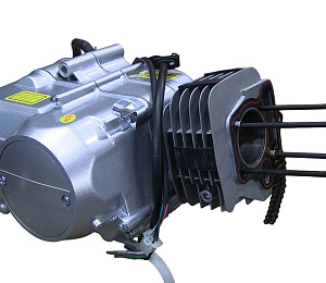 Двигатель 4т. 125 см3 (1P52) АЛЬФА (С120) КПП 4 ступ. авт.сцепление, тюнинг НЕТ ЭЛЕКТРОСТАРТЕРА