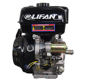 Двигатель LIFAN 18,5 л.с. NP460E (вал d25 мм) ЭЛ.СТАРТЕР, с катушкой освещ. 12В 18А 216Вт, релерег