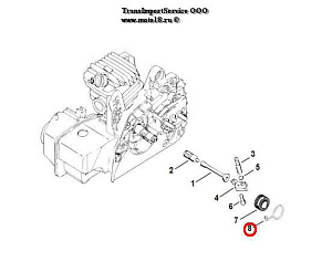 Скрепка фиксации шестерни маслонасоса 017-018 (11236472400)