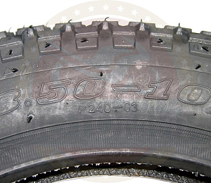 Покрышка 10" 3.50-10 Р240 без камеры, скутер, WANDA
