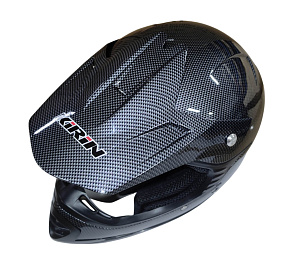 Шлем кроссовый KIRIN QL-B07, карбон, синий, размер M