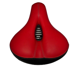 Сиденье вело простое на пружинах 265х235мм, двухцветное (EPSD-63)