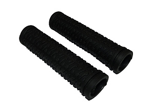 Грипсы для велосипеда 120мм, резина, черные (EHG-07)