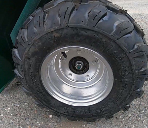 Прицеп для квадроцикла ПМ, съемные борта, кузов 1200х1050х327 мм, 300кг, фаркоп, колеса 8 (Пермь)