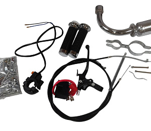 Двигатель веломотор 110-52 (КОМПЛЕКТ для установки)