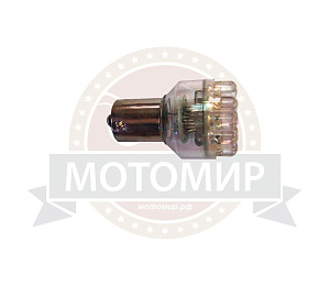 Лампа светодиодная (LED) 12V  (BA15S)  T15  24LED PY21W-P21W-S25-, 1156 1-конт белая