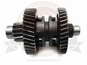 Вал промежуточный 157QMJ (ATV150) T150 с шестернями (L=117mm, (17з, D35мм)) (49з, 36з) (НАБОР)