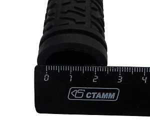 Грипсы для велосипеда 120мм, резина, черные (EHG-07)