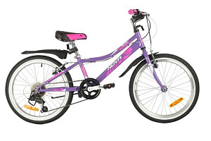 _Велосипед 20'' NOVATRACK ALICE (рама ст.12", 6 ск, V-brake) фиолетовый