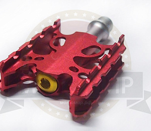 Педали Вело алюминий, красные HX-V29