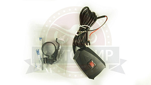 Гнездо 2хUSB с выключателем, клеммы-ушки, 758B1