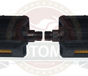 Педали Вело пластик 107х103мм, черный (FP-850)