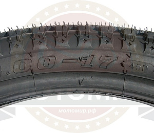 Покрышка 17" 3.00-17 Р6078, без камеры, мотоцикл, WANDA