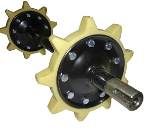 Вал ведущий мотобусировщика (со звездочками) 500мм,  (ПР)