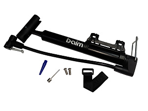 Насос BM-2729 (BOMB) вело с адаптером Presta и Schrader, маск.давление 120 psi/8 bar