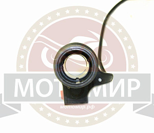 Ручка газа эл.квадроцикла YPEA (реастат) в сборе (круглая как МОТО)