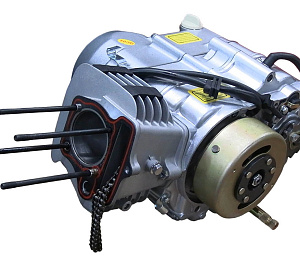 Двигатель 4т. 125 см3 (1P52) АЛЬФА (С120) КПП 4 ступ. авт.сцепление, тюнинг НЕТ ЭЛЕКТРОСТАРТЕРА