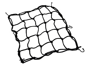 Сетка для крепления багажа черная (4мм, 40х40см) мет.крючки 57022, HF111126, CF-24, RSCN-002