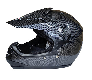 Шлем кроссовый KIRIN QL-B07, карбон, синий, размер S