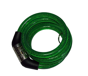 Замок для велосипеда кодовый тросовый 8х900мм, противоугонный