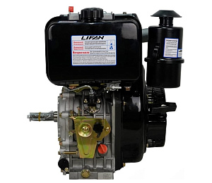 Двигатель LIFAN 10 л.с. С186FD дизельный (вал d25 мм) руч /эл. старт