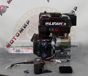 Двигатель LIFAN  8.5 л.с. KP230 (вых. вал d20 мм) ЭЛ.СТАРТЕР, с катушкой освещения 12В 7А 84Вт