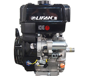 Двигатель LIFAN 20 л.с. 192F-2T (KP460) (вых. вал d25 мм) с катушкой освещения 11А 144Вт