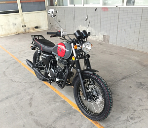 Мотоцикл COMBAT SCRAMBLER 400 (серый-красный-черный)