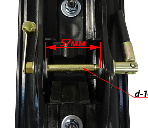 Лыжа DINGO T125, DINGO T150, Мухтар -15, в сборе  для торговли