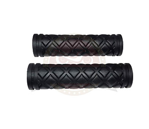 Грипсы для велосипеда 120мм, резина, черные (EHG-07)