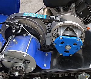 Мотобуксировщик с лыжным модулем 20 л.с., С РЕВЕРСОМ ЛИДЕР-3-3Т-20АП (3 т),  РЫЧАЖНЫЙ  МОДУЛЬ