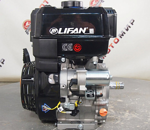 Двигатель LIFAN 20 л.с. KP 460E (вал d25 мм) ЭЛ.СТАРТЕР, с катушкой освещения 12В 7А 84Вт, релерег