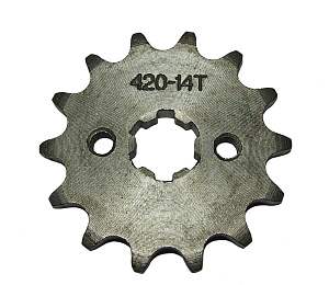 Венец (Z41) 420 (d54mm - 4 x 49mm) + ЗВЕЗДОЧКА (Z14) 420 (d14 - 17mm, 6 шлицов) (компл.)