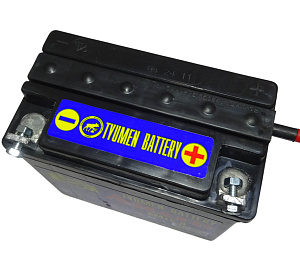 Аккумулятор 12В  9 А/ч, г.Тюмень Лидер (6МТС-9) под болт(140х75х135) обрат. пол., Кислот. Сухозарядж