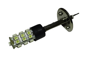 Лампа светодиодная (LED) 12V H1 (P14.5s) 25SMD чип 3528 2Вт белая.