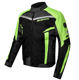 Куртка SCOYCO JK92, черно-зеленая, р-р  XL