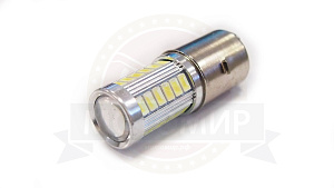Лампа светодиодная (LED) 12V (H6) 35/35W (BA20D) 33SMD (Фарная)
