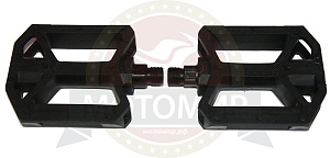 Педали Вело пластик 107х103мм, черный (FP-850)