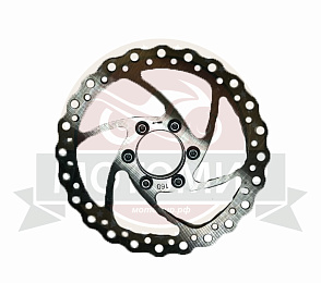 Диск тормозной для велосипеда 160мм резьбовой