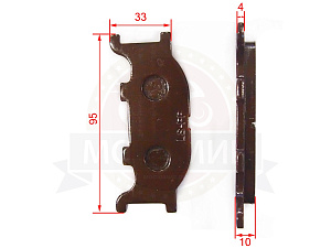 Колодки тормозные дисковые GS125 большие №2546