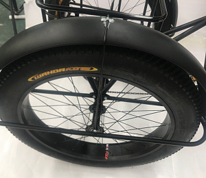 Велосипед 26"х4,0" 3-х колесный грузовой ФЭТБАЙК DELTA FAT TRIKE (из 2х коробок ) (см. ЗИП)