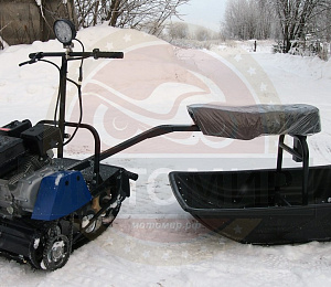 Мотобуксировщик компактный БЕЛКА - 8L л.с., с ФАРОЙ