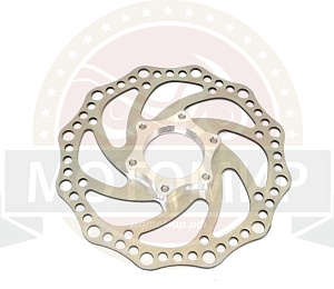 Диск тормозной для велосипеда 140мм резьбовой, 6 отв.